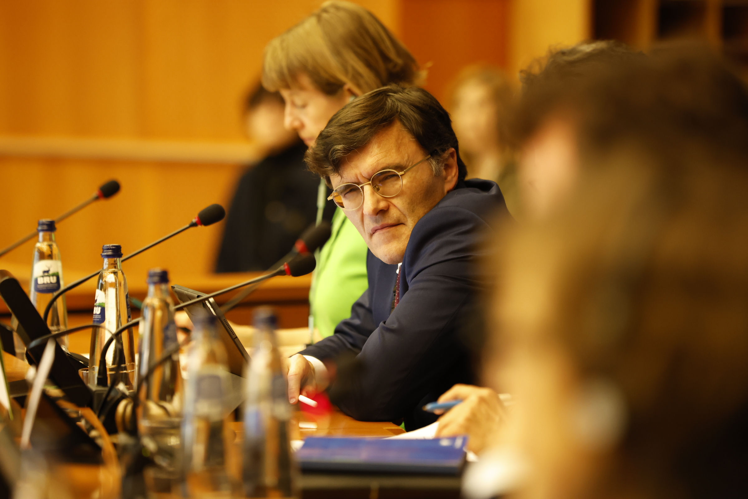 Alberto Durán durante su intervención en la mesa redonda del Parlamento Europeo