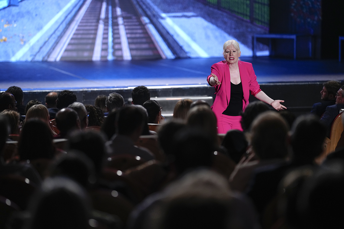 Patty Bonet durante la gala de los Premios Solidarios del Grupo Social ONCE 2023