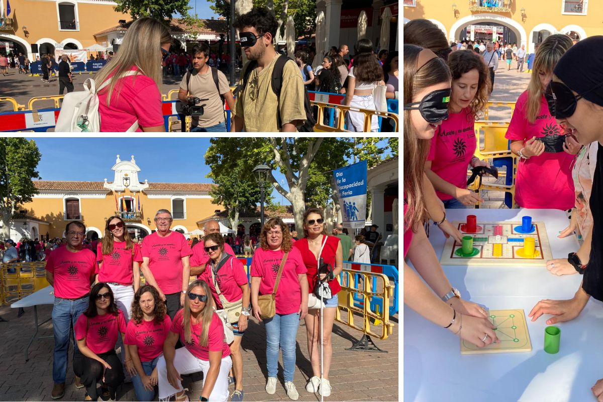 El equipo de servicios sociales de la ONCE en el Día de la Discapacidad en la Feria de Albacete