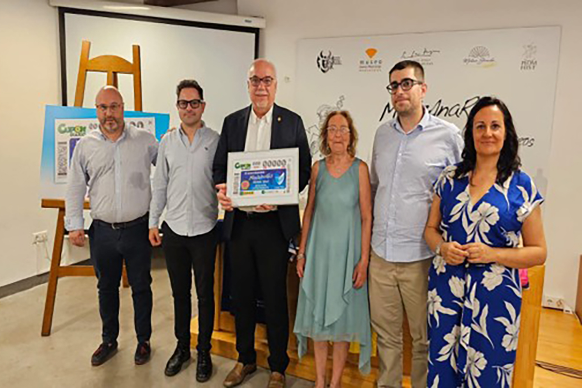 Presentación del cupón dedicado al 25 aniversario del Manzanares Fútbol Sala