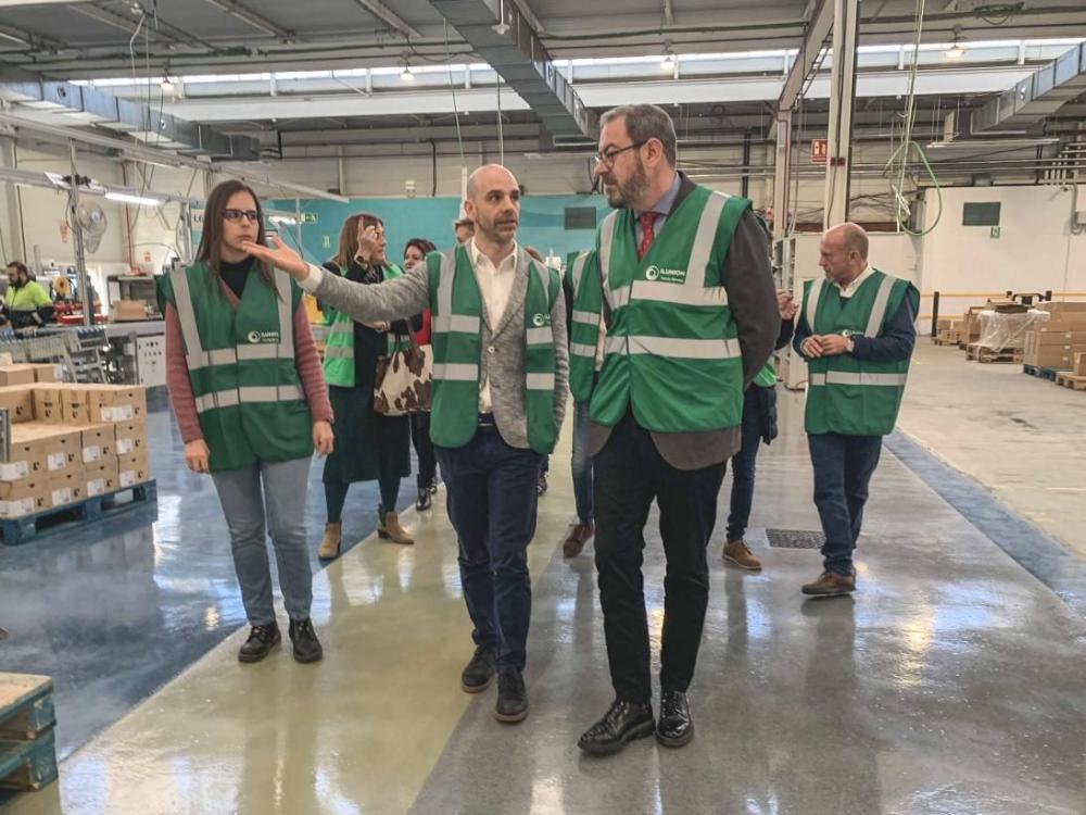 Delegado durante la visita