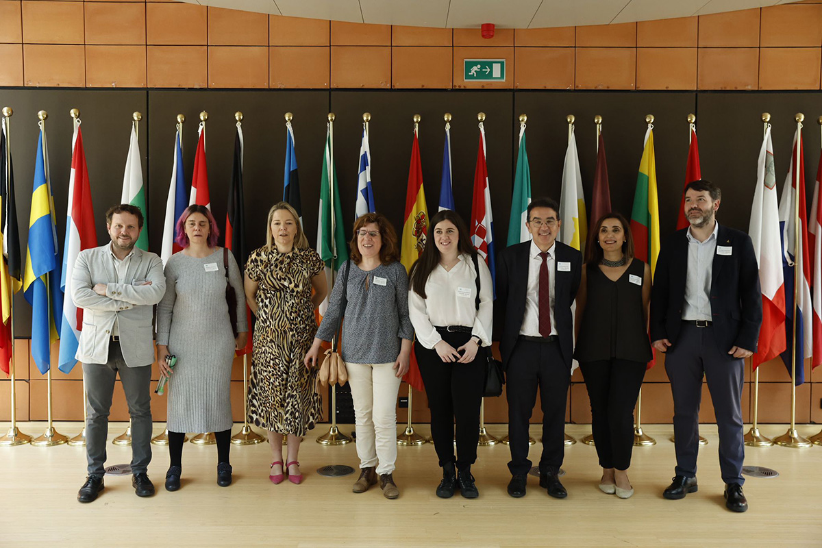 Representantes del Grupo Social ONCE en la Unión Europea