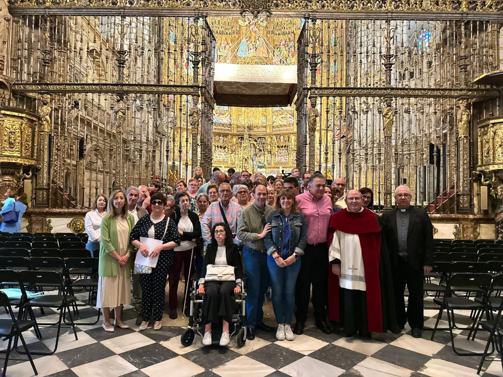 Participantes de la actividad del Corpus Christi inclusivo