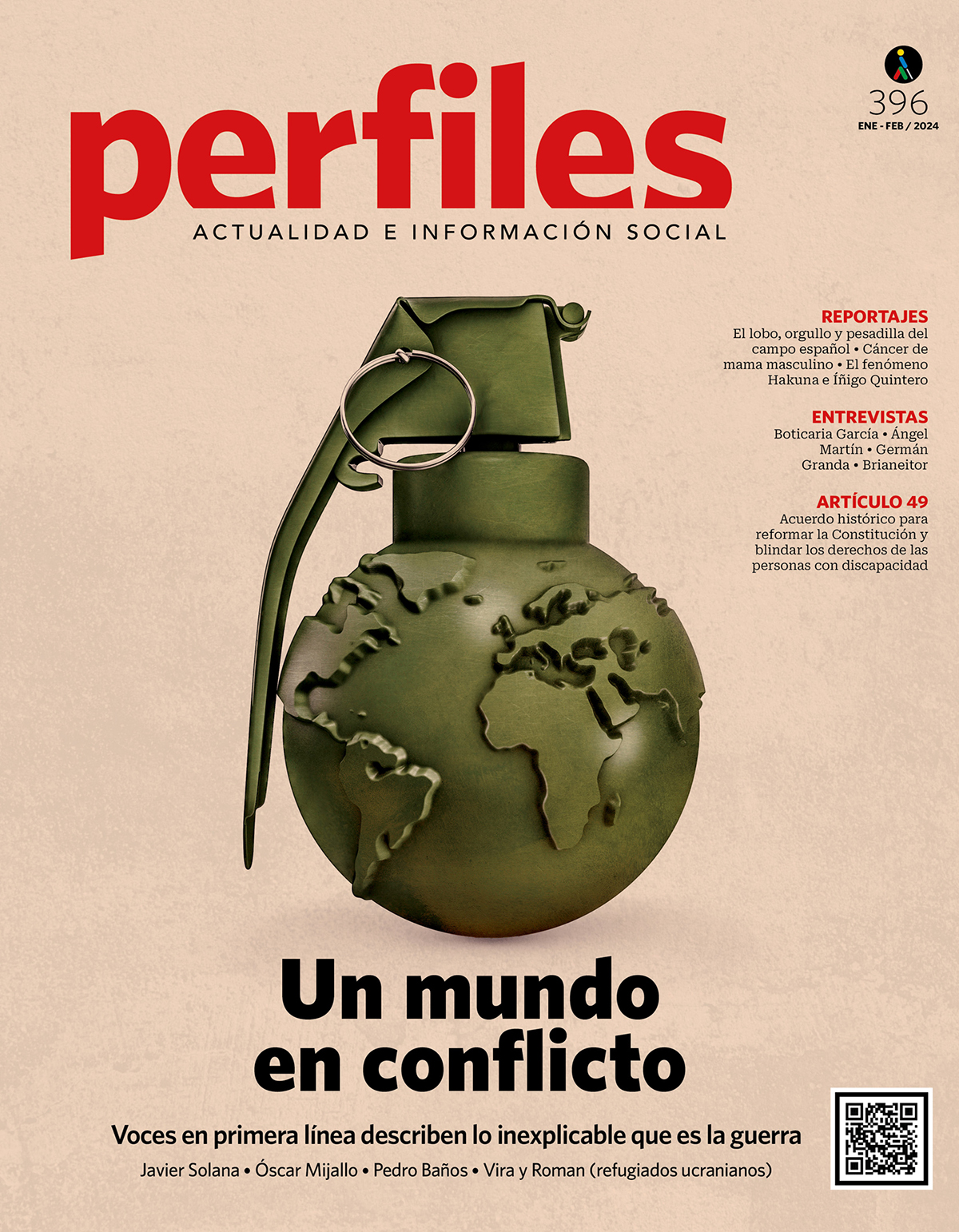 Portada del número 396 de la Revista Perfiles