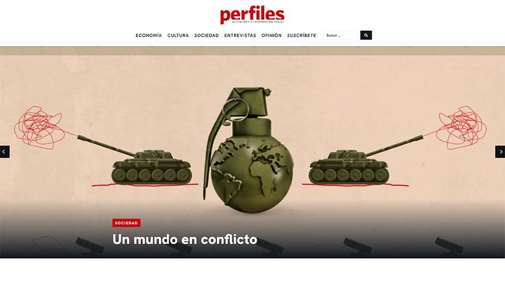 Portada web Revista Perfiles 