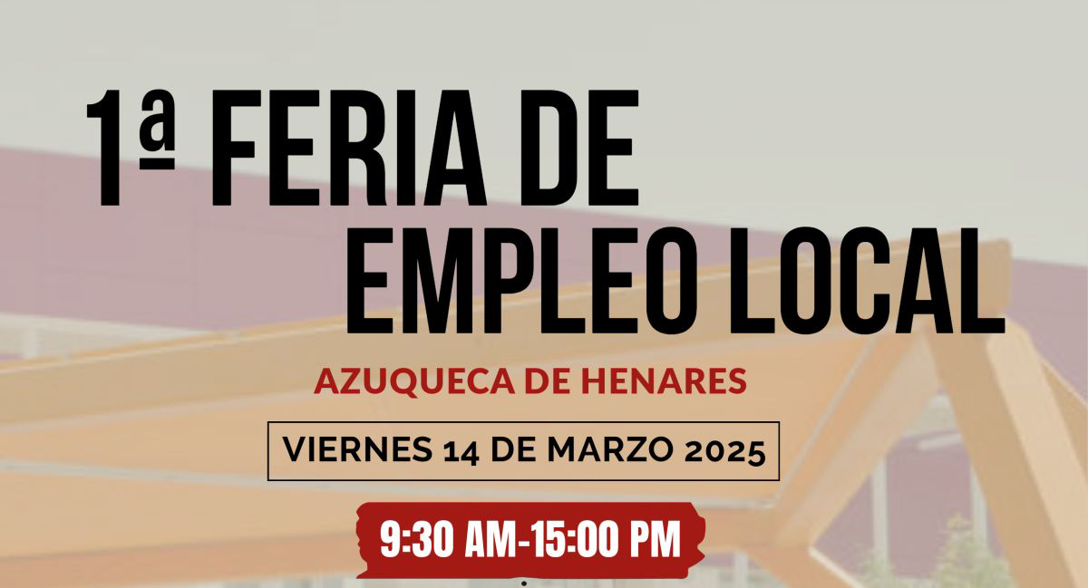 Cartel de la I Feria de Empleo Local de Azuqueca de Henares