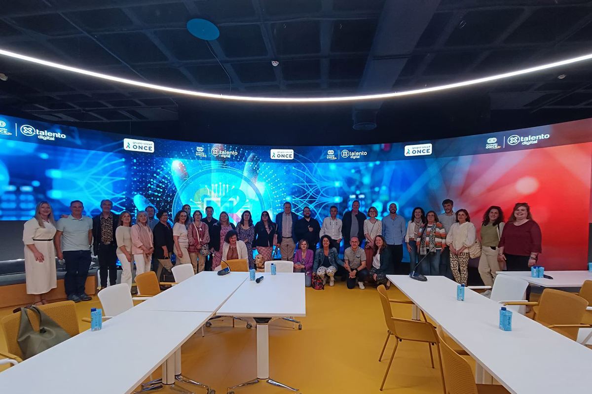 El equipo de servicios sociales de Castilla-La Mancha en el Hub de Por Talento Digital de Fundación ONCE