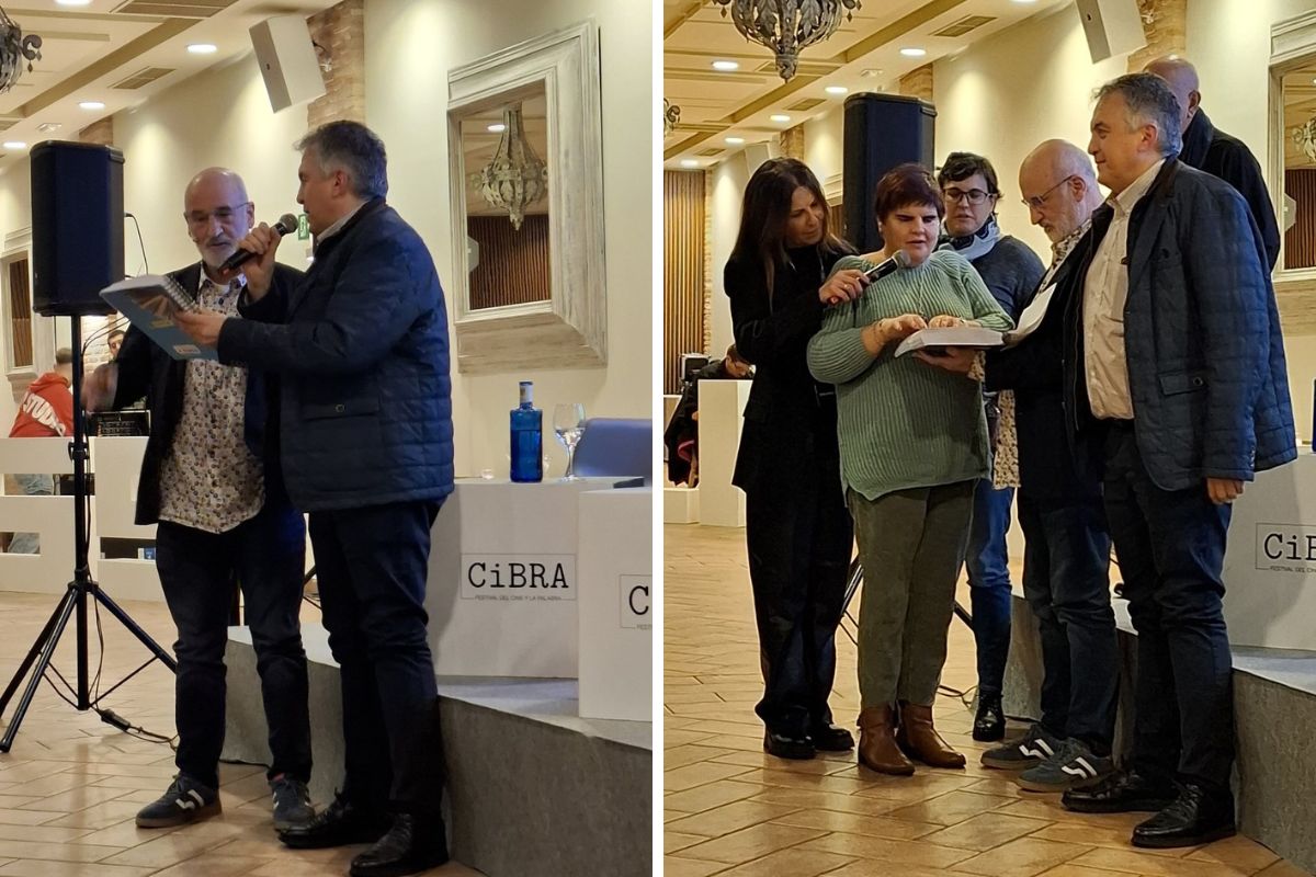 Lectores ciegos con el autor Fernando Aramburu