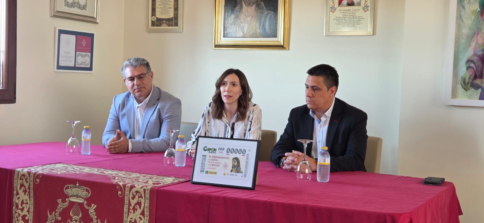 Acto presentación del cupón dedicado a la Cofradía de El Prendimiento de Jesús de Hellín