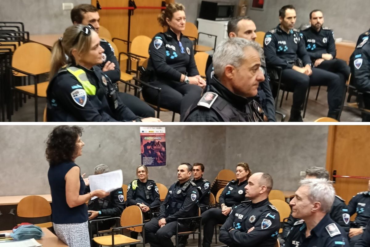 La técnica de Rehabilitación de la ONCE se dirige a miembros de la Policía Local de Ciudad Real